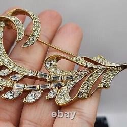 Vintage Nina Ricci Brooch Rhinestone