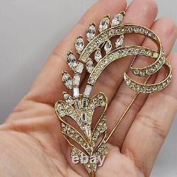 Vintage Nina Ricci Brooch Rhinestone