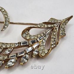 Vintage Nina Ricci Brooch Rhinestone