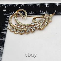 Vintage Nina Ricci Brooch Rhinestone