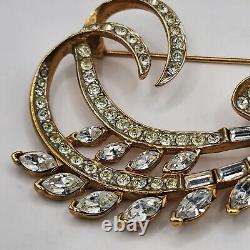 Vintage Nina Ricci Brooch Rhinestone