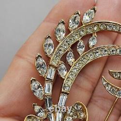 Vintage Nina Ricci Brooch Rhinestone