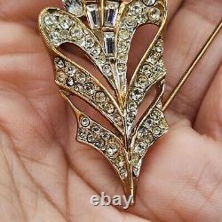 Vintage Nina Ricci Brooch Rhinestone