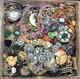 Vintage Now Jewelry 7 Lbs Lot Junk Harvest DIY Rhinestone Brooch Chain Bead Art