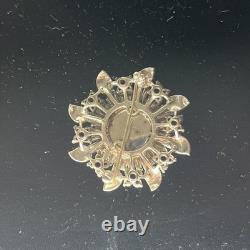 Vintage Pennino Sterling Rhinestone Art Deco Pendant Brooch Pin Watch Running