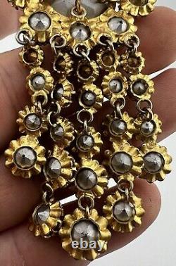 Vintage Poss. Schreiner Christian Dior Rhinestone Brooch Hook & Eye Construction