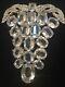 Vintage Rare EISENBERG ICE large Brooch with Crystal Rhinestone Grapes in Silver