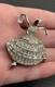 Vintage Rhinestone Ballerina Dancer Lady Brooch Pin Red Crystal Silver Tone