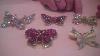 Vintage Rhinestone Butterfly Pins