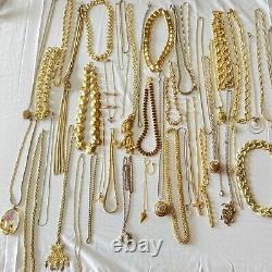 Vintage Rhinestone Costume Jewelry Lot Sterling 925 1100+ Pieces Brooch Necklace