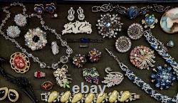 Vintage Rhinestone Jewelry Lot