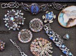 Vintage Rhinestone Jewelry Lot