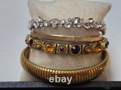 Vintage Rhinestone Jewelry Lot Kramer NY, Goldette, Trifari TM