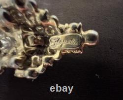 Vintage SCHIAPARELLI 3-D Articulated Arrowhead Rhinestone Brooch 3.5 Long WOW
