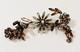 Vintage Schreiner Flowers Brooch Gray Topaz Rhinestone Confirmed