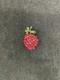 Vintage Schreiner New York strawberry brooch signed charity DS76