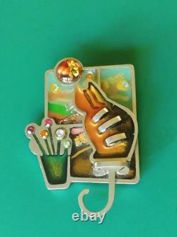 Vintage Seeka Cat Brooch Moon Gazer (173 2589)