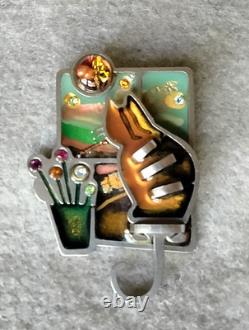 Vintage Seeka Cat Brooch Moon Gazer (173 2589)
