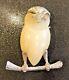 Vintage Signed Hattie Carnegie Lucite Rhinestone Owl Brooch Pin