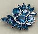 Vintage Signed Kramer Sapphire Empress Collection Brooch