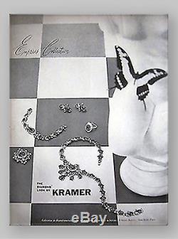 Vintage Signed Kramer Sapphire Empress Collection Brooch
