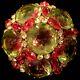 Vintage Signed SCHREINER NEW YORK Watermelon Cabochon Glass Dome Brooch Pendant