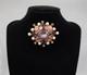 Vintage Signed SCHREINER New York Multi Tiered Rhinestone Pearl Brooch Pendant