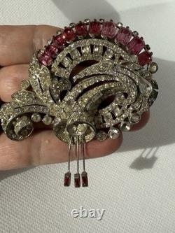Vintage Staret Floral Spray Brooch Pair Of 2