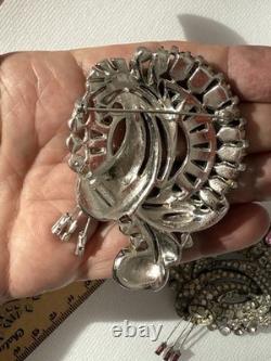 Vintage Staret Floral Spray Brooch Pair Of 2