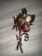 Vintage Sterling Mazer orchid Brooch