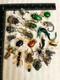 Vintage Style Bug Brooch Lot 22 Rhinestone Beetle Lobster Bee Animal Pins