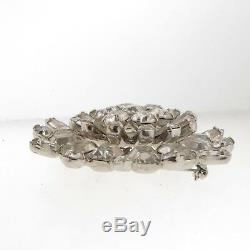 Vintage Weiss Crystal Rhinestone Brooch Pin Large 2.5