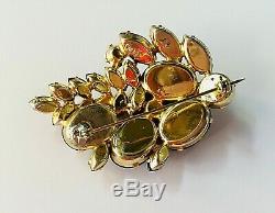 Vintage Weiss. Gold Plated Set. Necklace Bracelet Brooch Earring RARE & FABULOUS