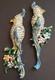 Vtg CORO Duette Calopsitta / Birds of Paradise Fur, Coat, or Dress Clips