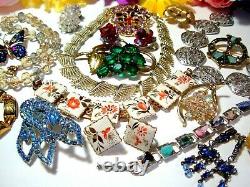 Vtg Designer Rhinestone Brooch Bracelet Necklace Lot Juliana Coro Nolan Miller