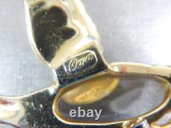 Vtg High End Rare 4 Brooch Pins, Jelly Belly, 3 Signed As Is Missing Stones