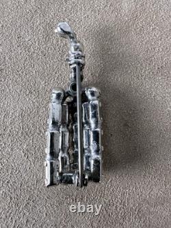 Vtg Unsigned Weiss Rhinestone Cocktail Glass & Shaker Brooch Pin Set Estate