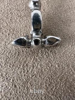 Vtg Unsigned Weiss Rhinestone Cocktail Glass & Shaker Brooch Pin Set Estate