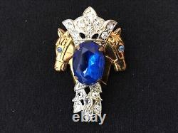 WONDERFUL Vintage 1954 HORSE LOVER'S Rhinestone BROOCH