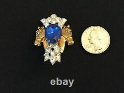 WONDERFUL Vintage 1954 HORSE LOVER'S Rhinestone BROOCH