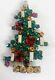 Weiss Christmas Tree Pin Brooch Vintage Signed Rhinestones 6 Candle